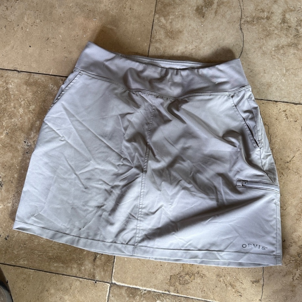 ORVIS ladies gray SKORT NWOT small gray perfect condition - Picture 6 of 6